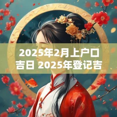 2025年2月上户口吉日 2025年登记吉日大全