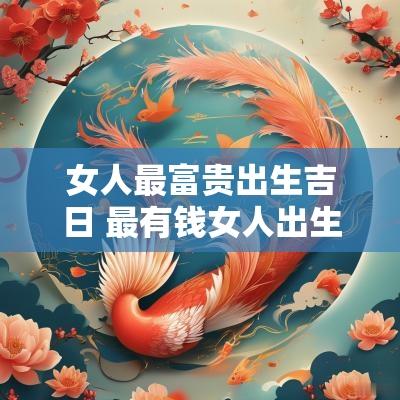 女人最富贵出生吉日 最有钱女人出生吉日