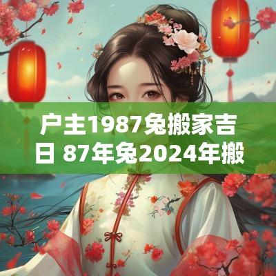 户主1987兔搬家吉日 87年兔2025年搬家吉日