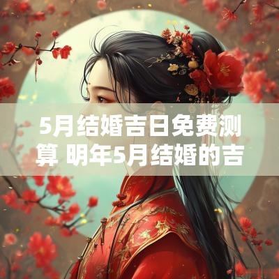 5月结婚吉日免费测算 明年5月结婚的吉日