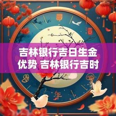 吉林银行吉日生金优势 吉林银行吉时宝利率