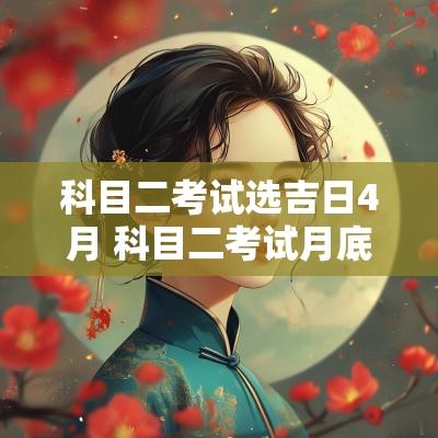 科目二考试选吉日4月 科目二考试月底好不好