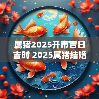属猪2025开市吉日吉时 2025属猪结婚吉日查询
