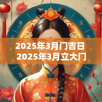 2025年3月门吉日 2025年3月立大门吉日