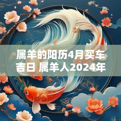 属羊的阳历4月买车吉日 属羊人2025年买车吉日