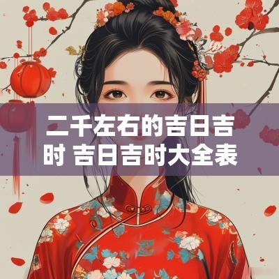 二千左右的吉日吉时 吉日吉时大全表2025