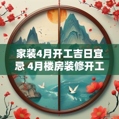 家装4月开工吉日宜忌 4月楼房装修开工吉日宜忌