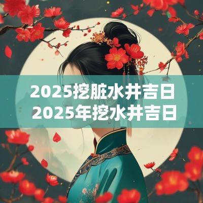 2025挖脏水井吉日 2025年挖水井吉日查找