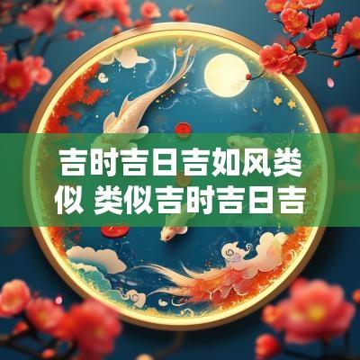 吉时吉日吉如风类似 类似吉时吉日吉如风的词
