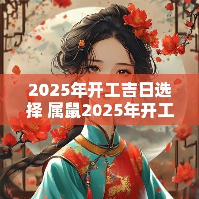 2025年开工吉日选择 属鼠2025年开工吉日
