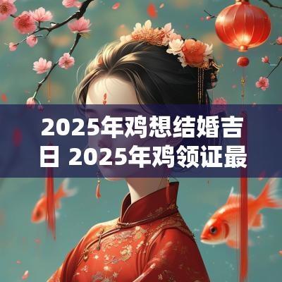 2025年鸡想结婚吉日 2025年鸡领证最佳日子