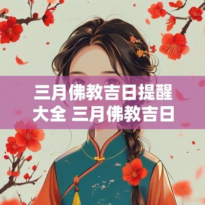 三月佛教吉日提醒大全 三月佛教吉日提醒语大全