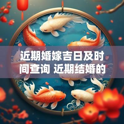 近期婚嫁吉日及时间查询 近期结婚的良辰吉日