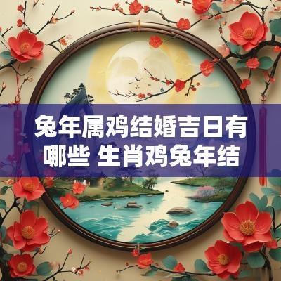 蛇年属鸡结婚吉日有哪些 生肖鸡蛇年结婚吉日表 蛇年属鸡结婚吉日有哪些 生肖鸡蛇年结婚吉日表