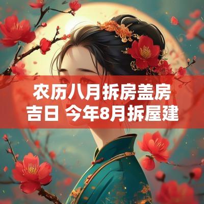 农历八月拆房盖房吉日 今年8月拆屋建房吉日