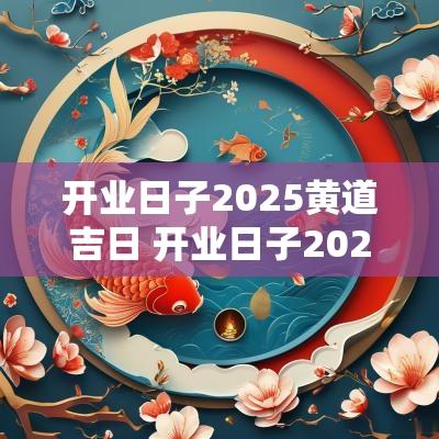 开业日子2025黄道吉日 开业日子2025年12月黄道吉日查询