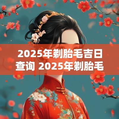 2025年剃胎毛吉日查询 2025年剃胎毛吉日表