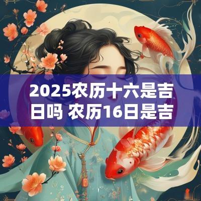 2025农历十六是吉日吗 农历16日是吉日吗
