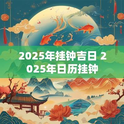 2025年挂钟吉日 2025年日历挂钟