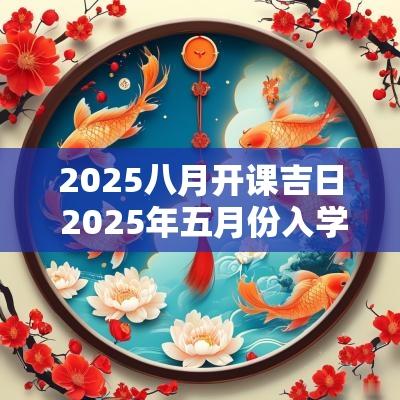 2025八月开课吉日 2025年五月份入学吉日
