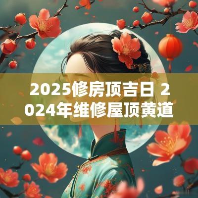 2025修房顶吉日 2025年维修屋顶黄道吉日