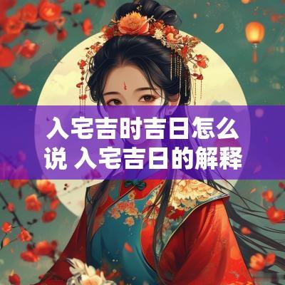 入宅吉时吉日怎么说 入宅吉日的解释