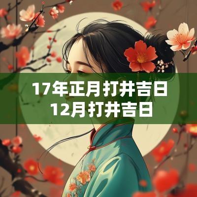 17年正月打井吉日 12月打井吉日