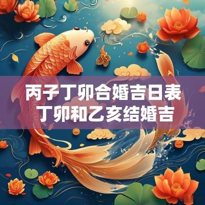 丙子丁卯合婚吉日表 丁卯和乙亥结婚吉日查询