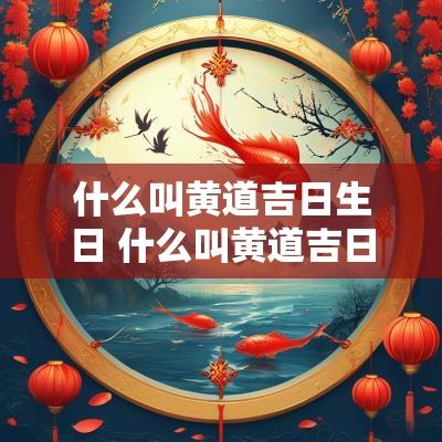 什么叫黄道吉日生日 什么叫黄道吉日一览表