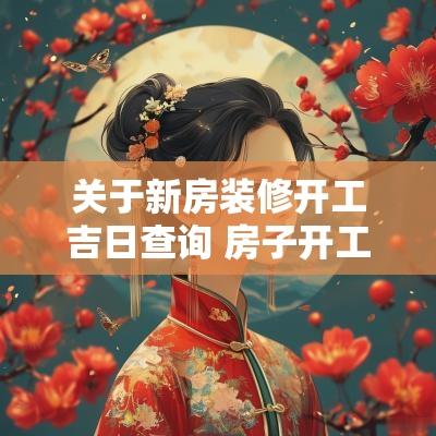 关于新房装修开工吉日查询 房子开工装修吉日要几人去