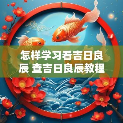 怎样学习看吉日良辰 查吉日良辰教程