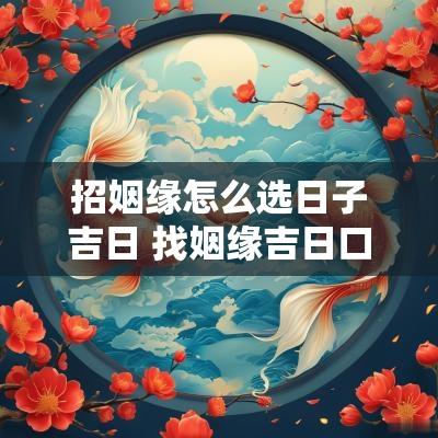 招姻缘怎么选日子吉日 找姻缘吉日口诀