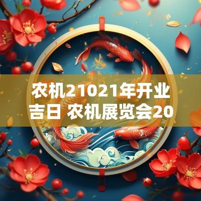 农机21021年开业吉日 农机展览会2025时间表和地点