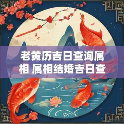 老黄历吉日查询属相 属相结婚吉日查询表