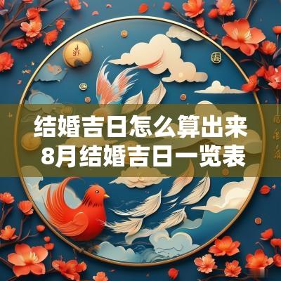 结婚吉日怎么算出来 8月结婚吉日一览表