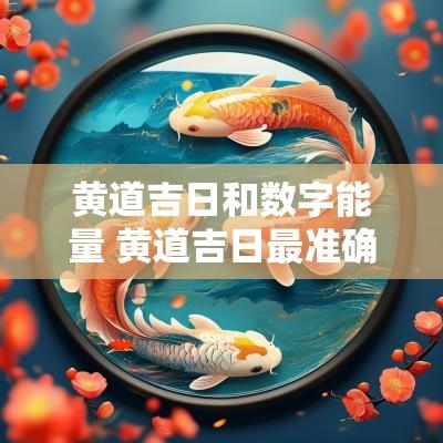 黄道吉日和数字能量 黄道吉日最准确数字