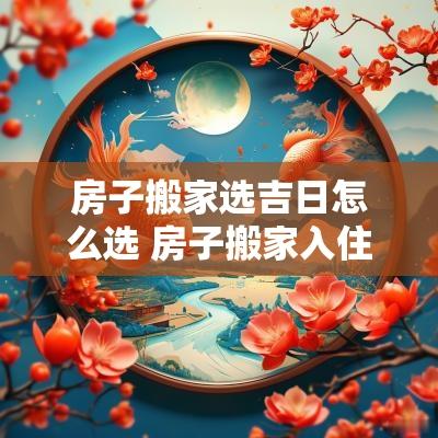 房子搬家选吉日怎么选 房子搬家入住搬哪些东西好
