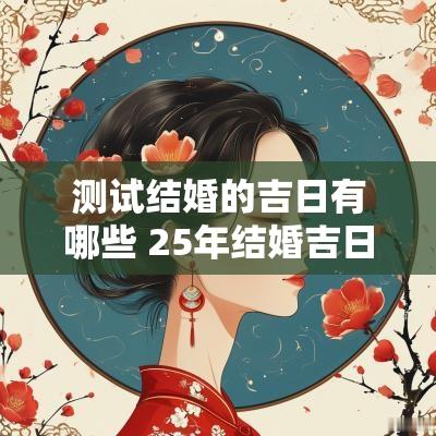 测试结婚的吉日有哪些 25年结婚吉日一览表