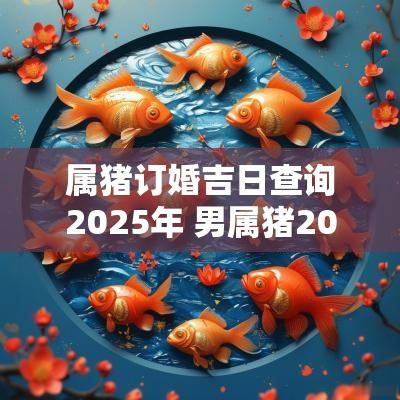 属猪订婚吉日查询2025年 男属猪2025年领证吉日