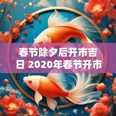 春节除夕后开市吉日 2025年春节开市吉日