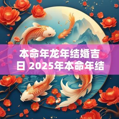 本命年蛇年结婚吉日 2025年本命年结婚良辰吉日