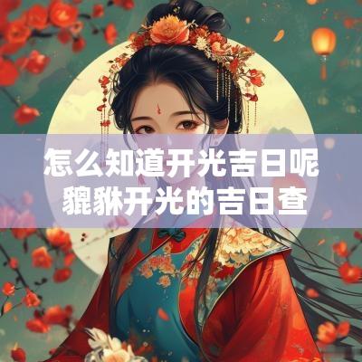怎么知道开光吉日呢 貔貅开光的吉日查询