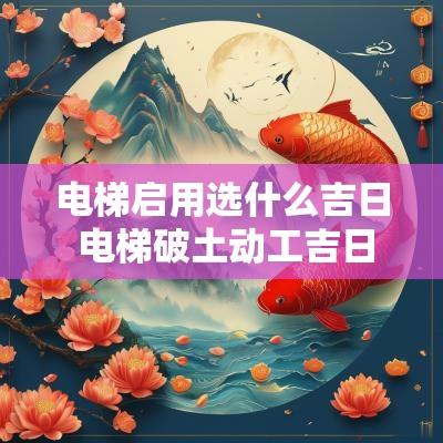 电梯启用选什么吉日 电梯破土动工吉日查询