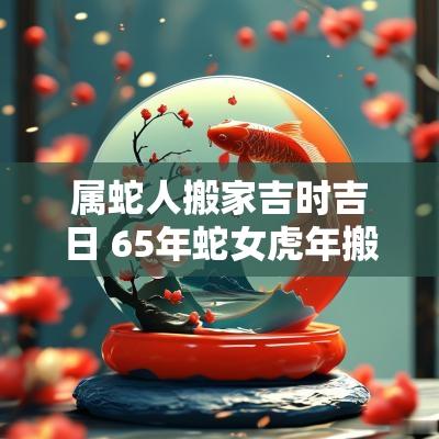 属蛇人搬家吉时吉日 65年蛇女蛇年搬家吉日