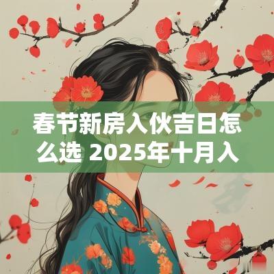 春节新房入伙吉日怎么选 2025年十月入伙吉日