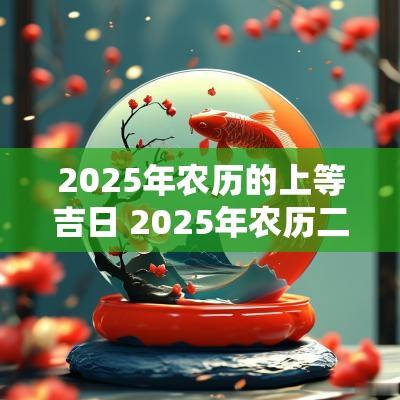 2025年农历的上等吉日 2025年农历二月结婚吉日表