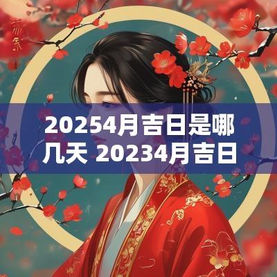20254月吉日是哪几天 20254月吉日