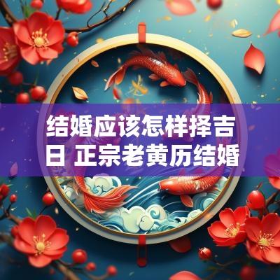 结婚应该怎样择吉日 正宗老黄历结婚择吉日查询