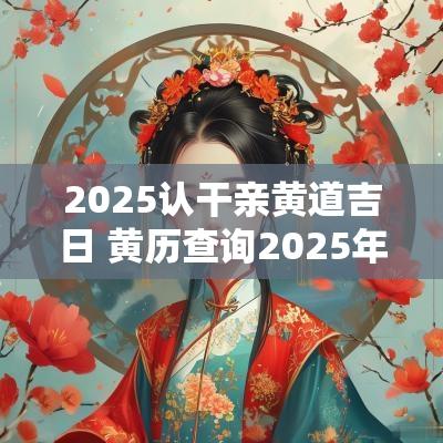 2025认干亲黄道吉日 黄历查询2025年订亲吉日