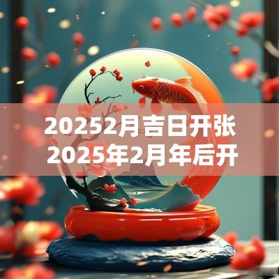 20252月吉日开张 2025年2月年后开市吉日